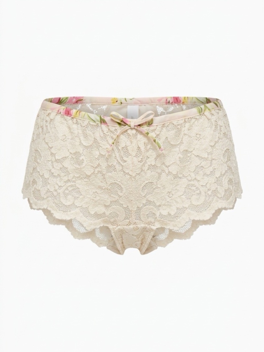 Victoria's Secret cream lace vintage boyshort - size M